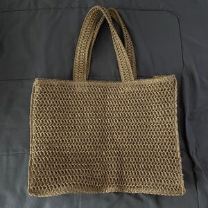 H&M Woven Straw Raffia Beach Bag
